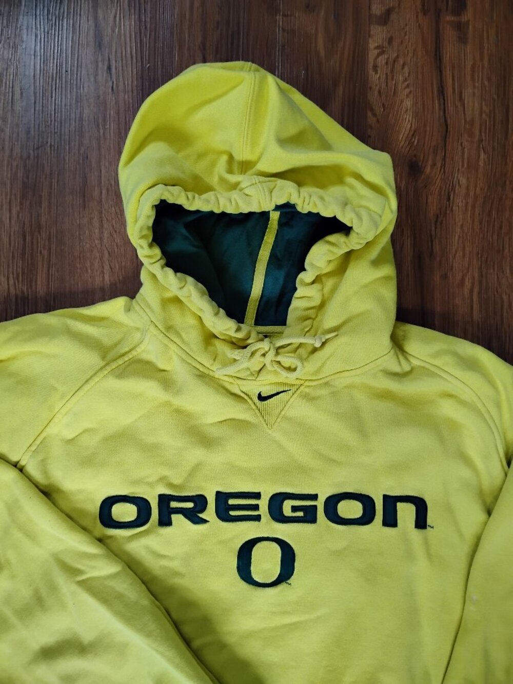 Vintage Nike Oregon Ducks Hoodie Sweatshirt Mid Swoosh Travis Scott